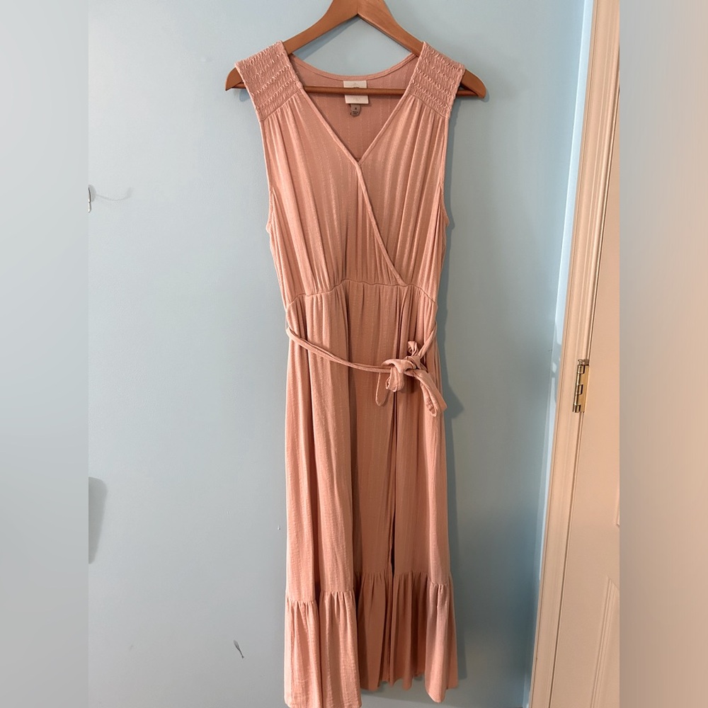 Knox Rose Wrap-Maxi Dress Dusty Pink